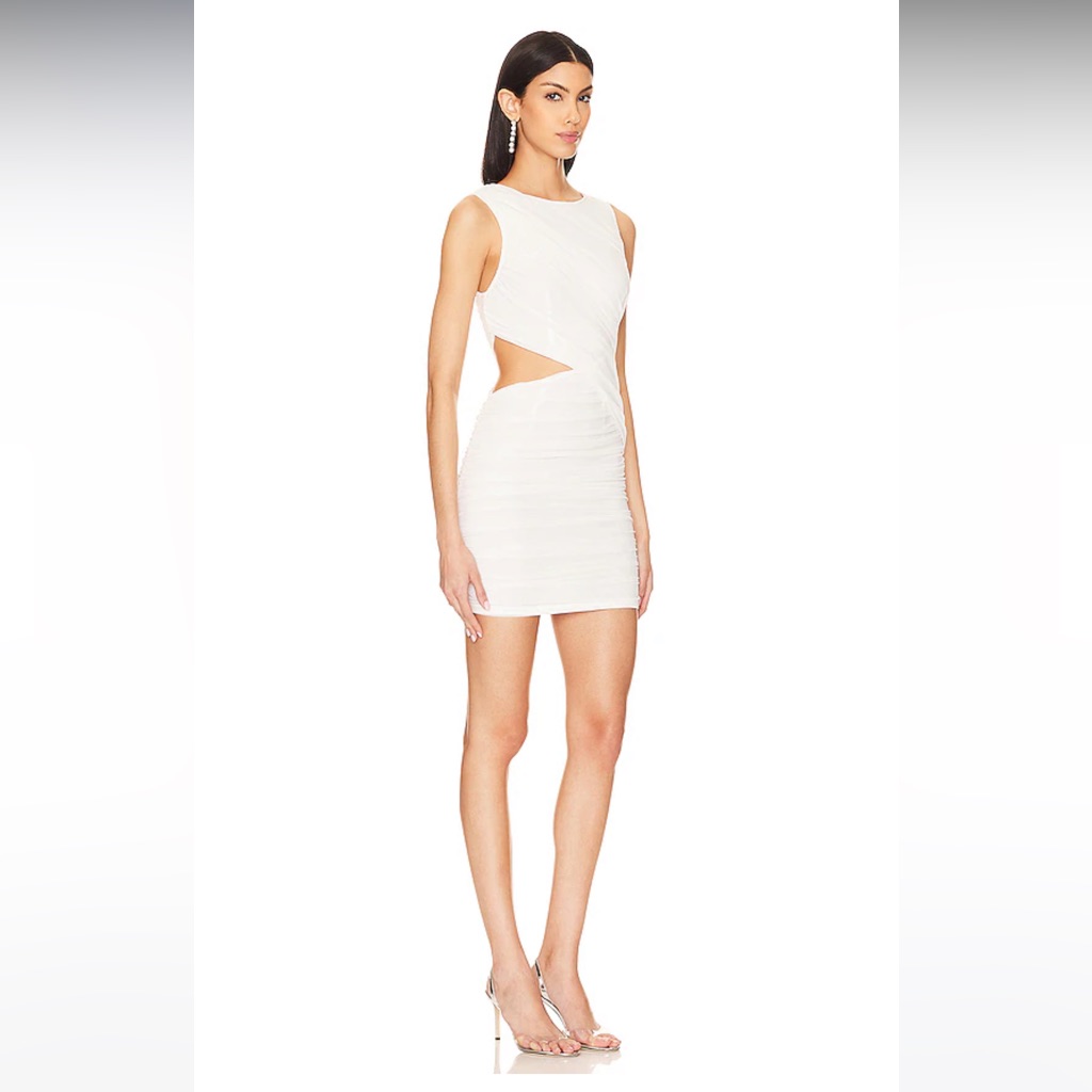 Nwt Superdown “Carmen” White Mini Dress — image 4 of 8